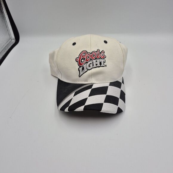 Coors Light Vintage Checkerboard Snapback Hat Cap - Picture 1 of 4